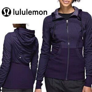 Lululemon, Dance Studio Reversible Zipper Jacket, Black, Gray‎